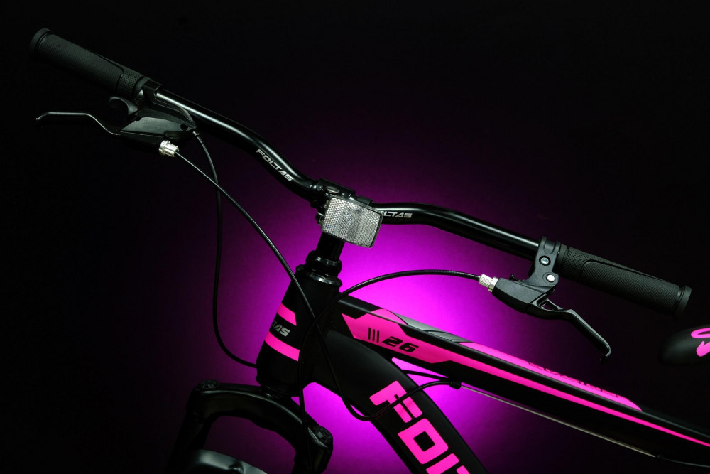 FOLTAS 26 Steel - 15р Чёрный/Розовый