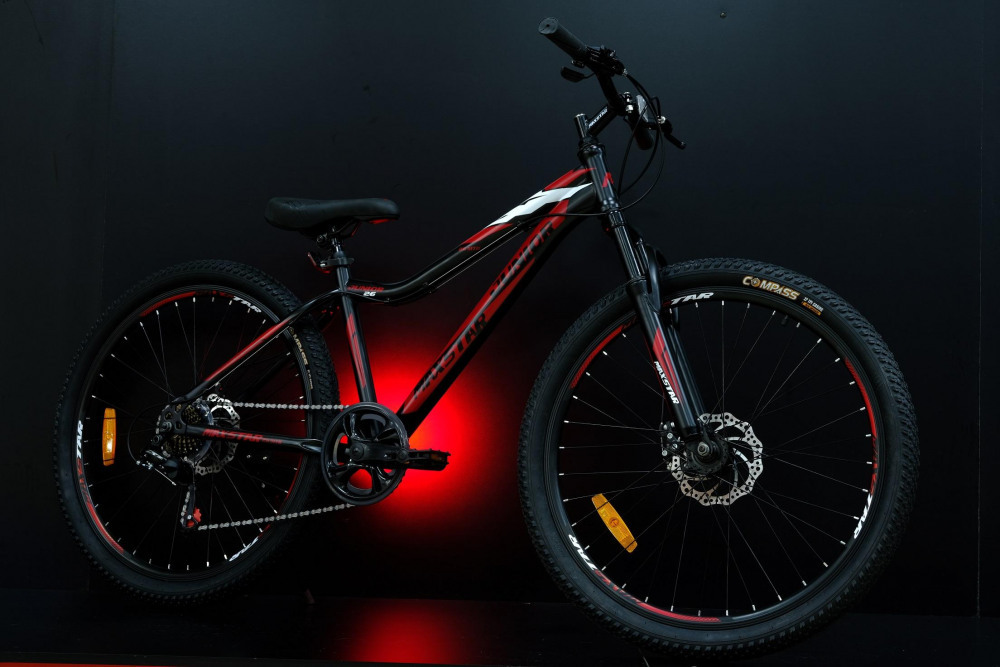 MAXSTAR 26" JUNIOR Матовый Чёрный/Красный