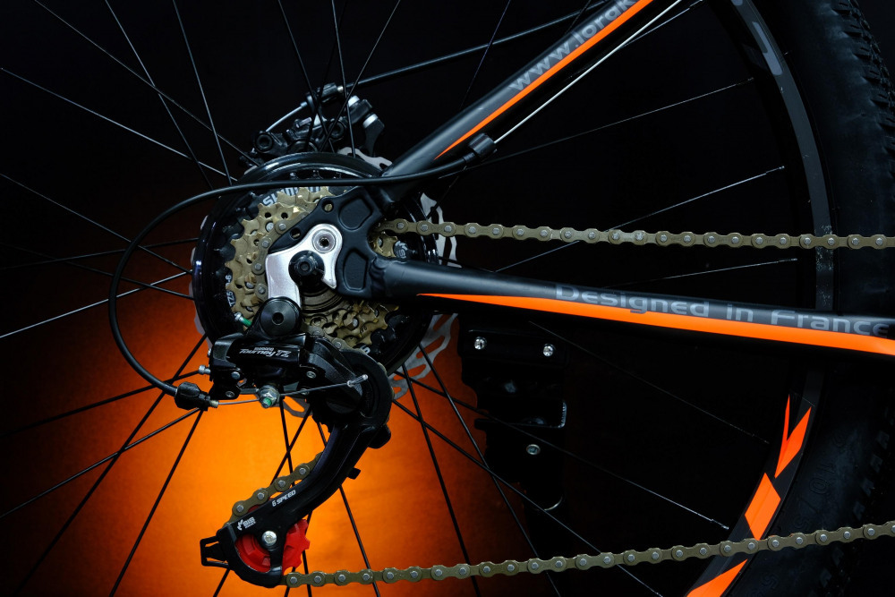 Lorak MAX 150 Матовый Чёрный/Оранжевый 17р (на рост 155-173)