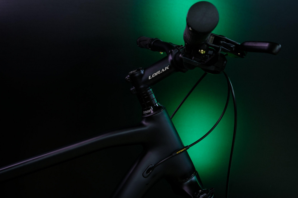 LORAK Sel 9000 8 sp Матовый Чёрный/Зелёный 19р (на рост 171-182)